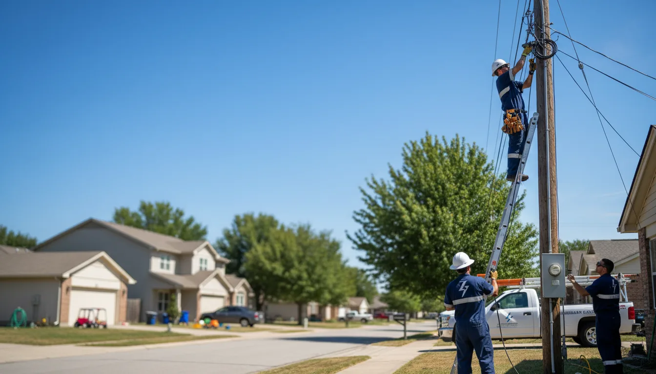 Residential electrician providing installation services in Hamilton, ND